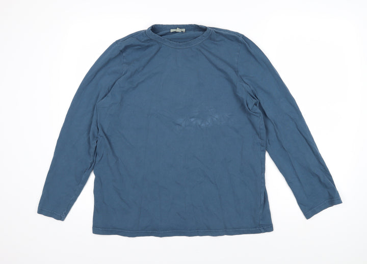 COS Womens Blue 100% Cotton Pullover Sweatshirt Size L Pullover