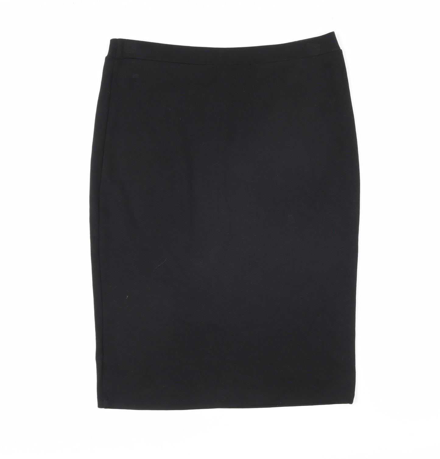 So Fabulous Womens Black Viscose Straight & Pencil Skirt Size 14 - Elasticated waist