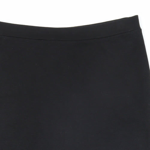 So Fabulous Womens Black Viscose Straight & Pencil Skirt Size 14 - Elasticated waist