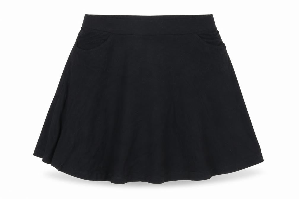 ASOS Womens Black Viscose A-Line Skirt Size 10 - Pockets on front