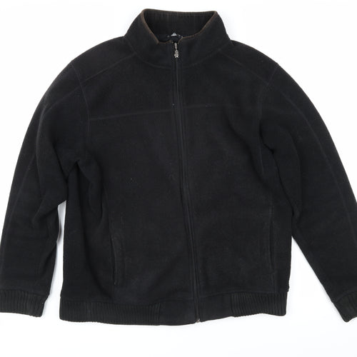 Dunnes Mens Black Jacket Size XL Zip