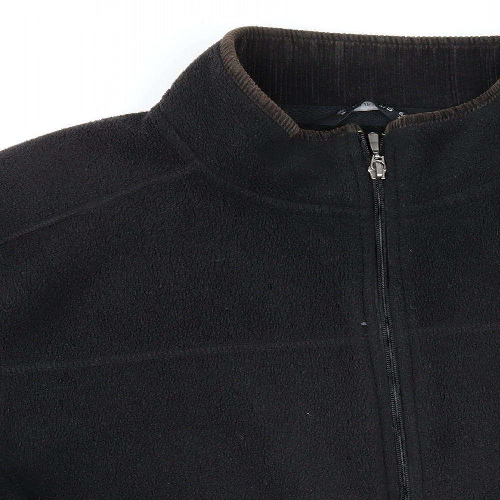 Dunnes Mens Black Jacket Size XL Zip