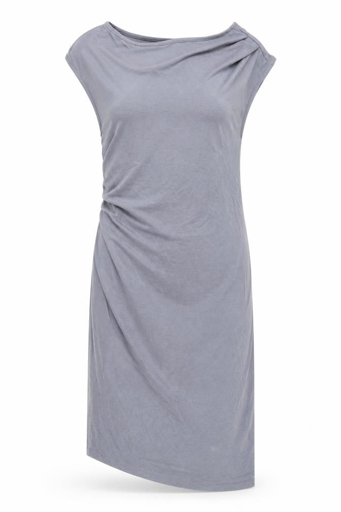 Topshop Womens Green Modal Pencil Dress Size 6 Boat Neck Pullover