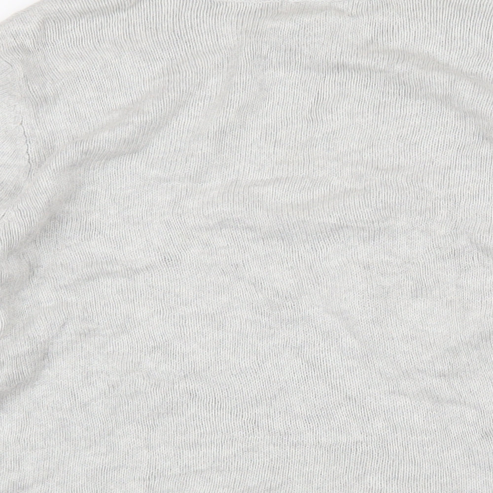 Old Navy Womens Grey Round Neck 100% Cotton Pullover Jumper Size 14 - Cat