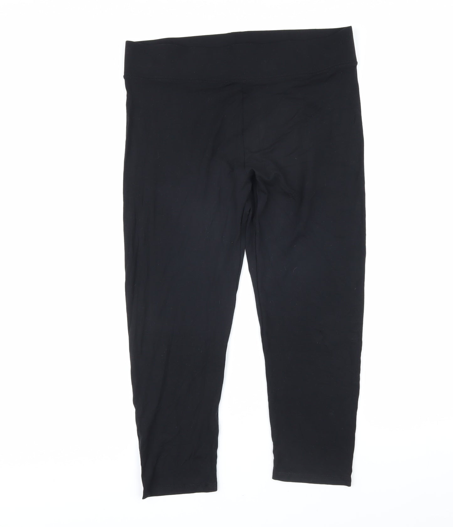 Marks and Spencer Womens Black Viscose Jogger Leggings Size 14 L22 in