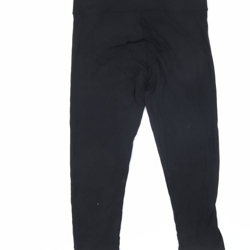 Marks and Spencer Womens Black Viscose Jogger Leggings Size 14 L22 in