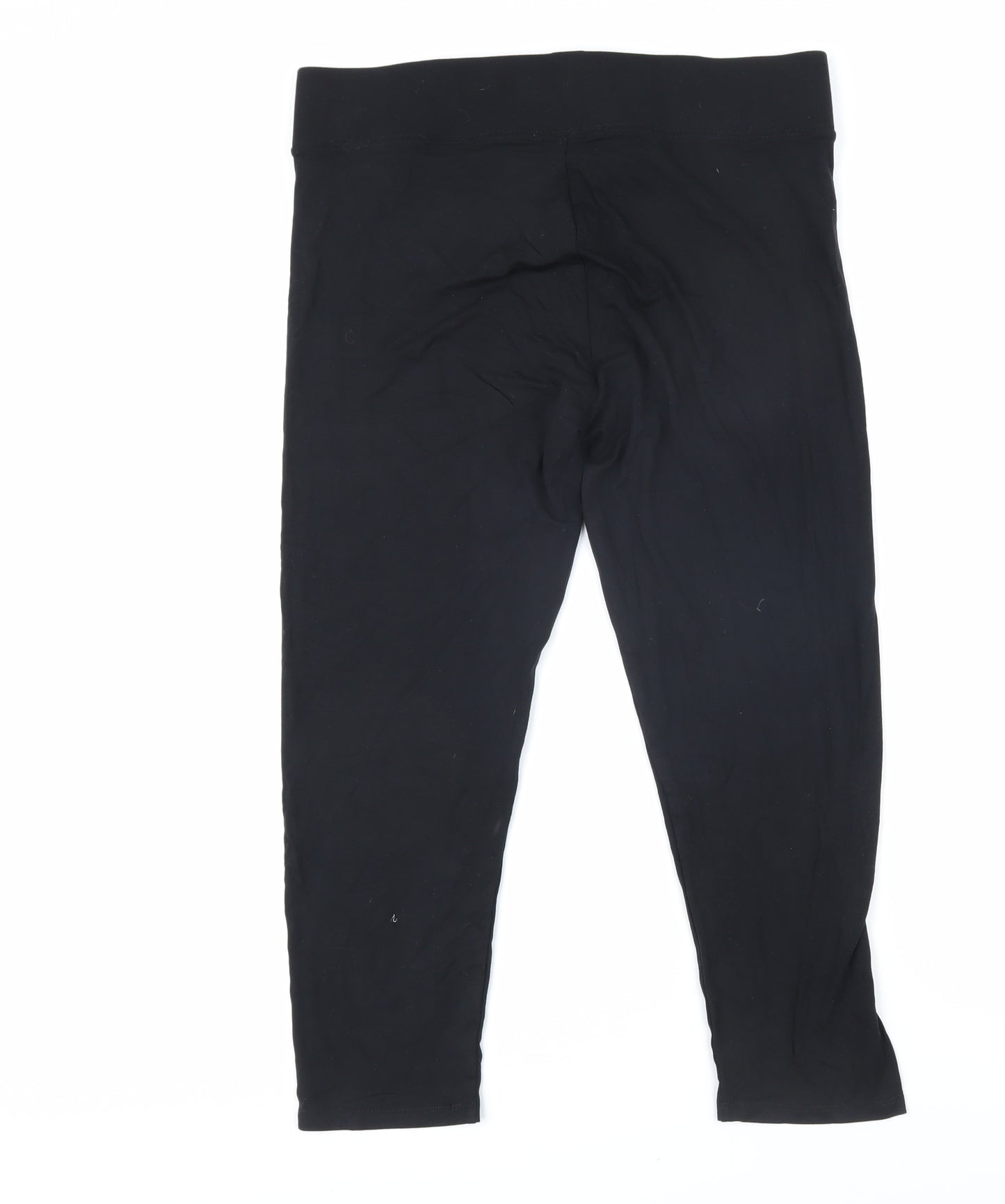 Marks and Spencer Womens Black Viscose Jogger Leggings Size 14 L22 in