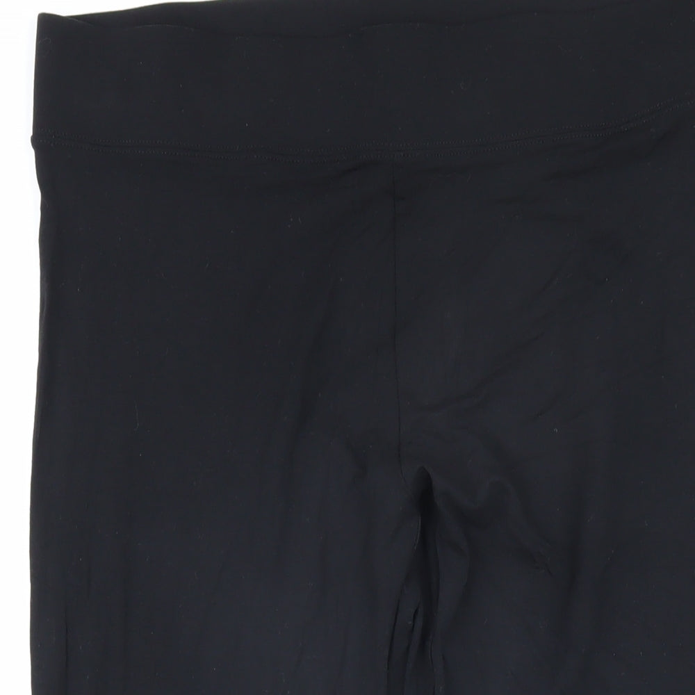 Marks and Spencer Womens Black Viscose Jogger Leggings Size 14 L22 in