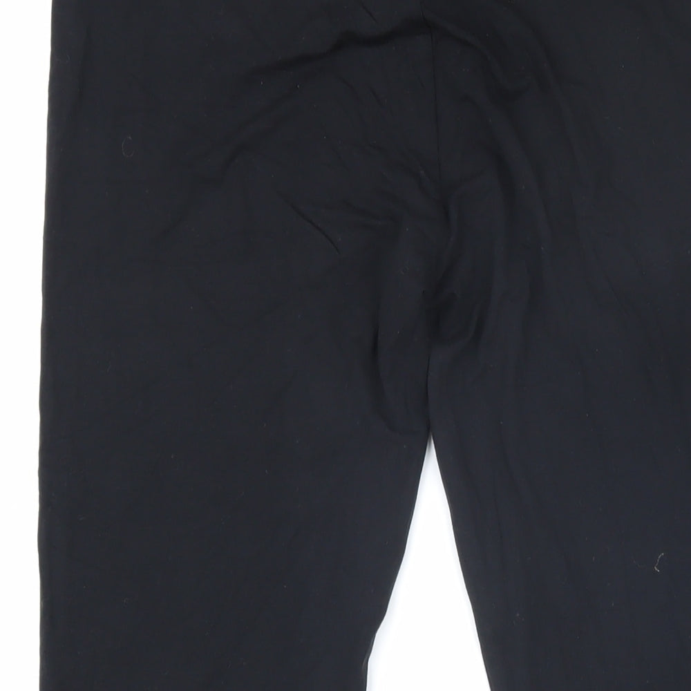 Marks and Spencer Womens Black Viscose Jogger Leggings Size 14 L22 in