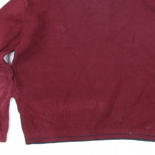 NEXT Boys Red 100% Cotton Basic Polo Size 5 Years Collared Button