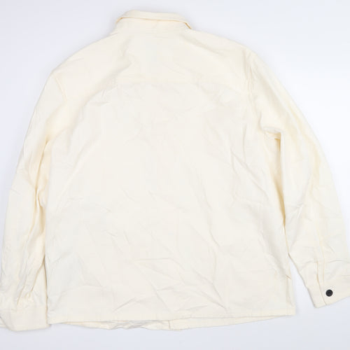 H&M Womens Ivory Jacket Size XL Button