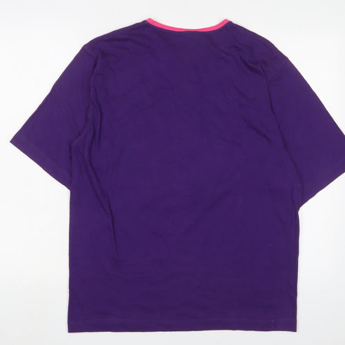 Campagnolo Womens Purple Cotton Basic T-Shirt Size M Crew Neck - New athletic concept