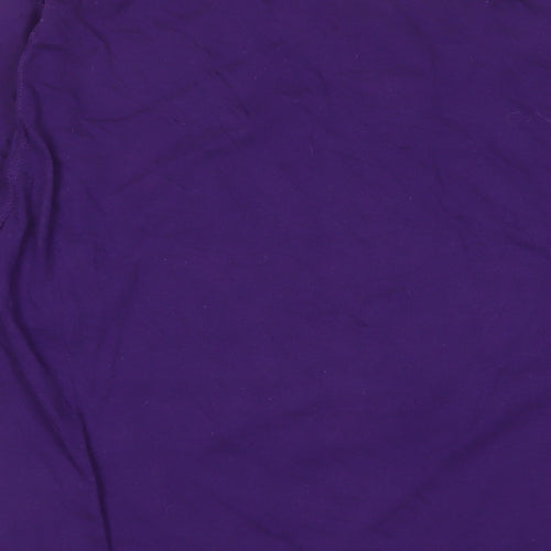 Campagnolo Womens Purple Cotton Basic T-Shirt Size M Crew Neck - New athletic concept