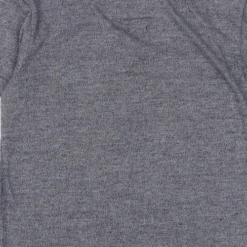 Superdry Mens Blue Cotton T-Shirt Size XS Crew Neck - Logo, Embroidered