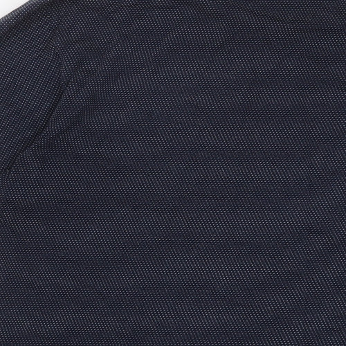 Ted Baker Mens Blue Cotton T-Shirt Size XL Crew Neck - Logo, Embroidered