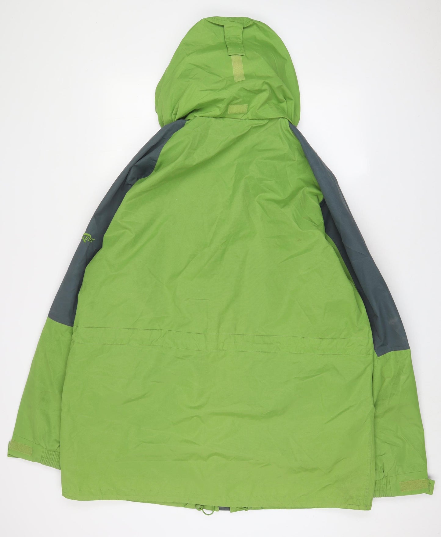 Regatta Mens Green Rain Coat Coat Size XL Zip - Logo, Embroidered