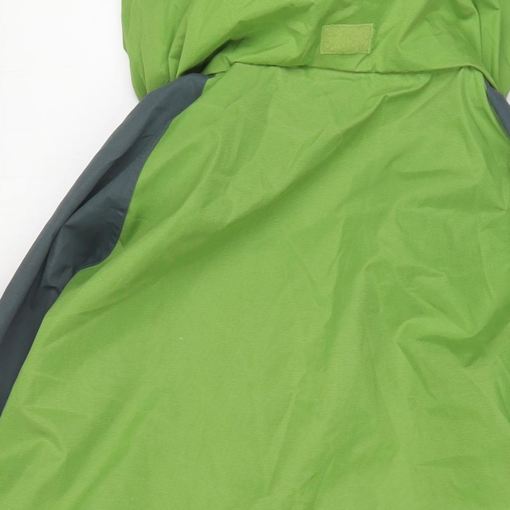 Regatta Mens Green Rain Coat Coat Size XL Zip - Logo, Embroidered