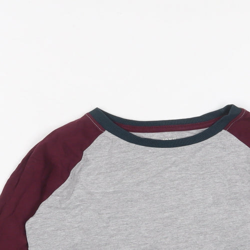 John Lewis Boys Grey Cotton Basic Casual Size 8 Years Crew Neck Pullover