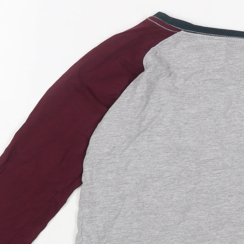 John Lewis Boys Grey Cotton Basic Casual Size 8 Years Crew Neck Pullover