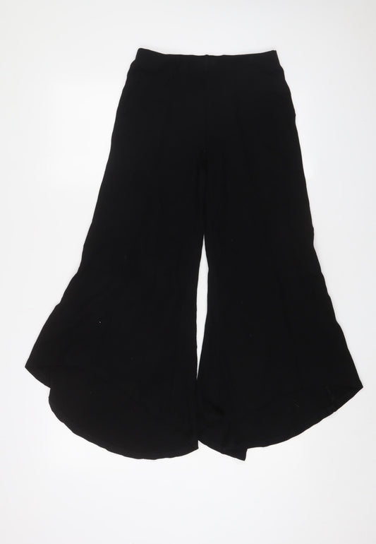 River Island Womens Black Viscose Trousers Size 10 L25 in Regular