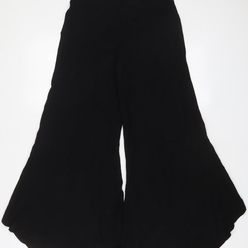 River Island Womens Black Viscose Trousers Size 10 L25 in Regular