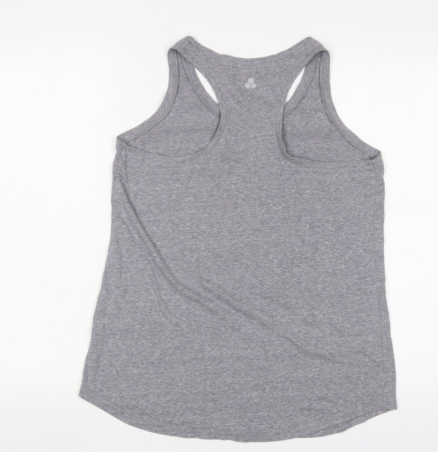 Tek Gear Womens Grey Cotton Basic Tank Size L Scoop Neck Pullover