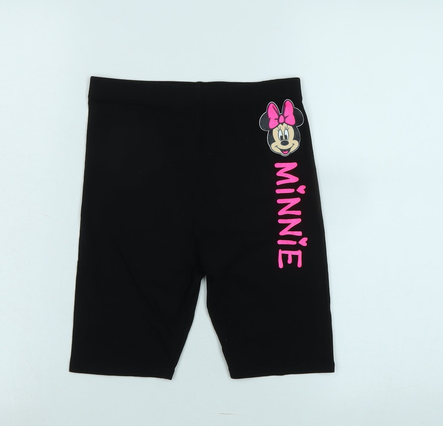 Disney Girls Black Cotton Bermuda Shorts Size 11-12 Years Regular