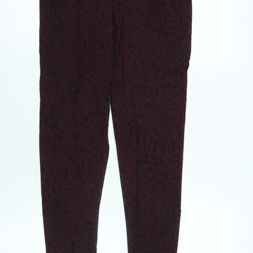 Marks and Spencer Womens Red Polyester Capri Leggings Size 14 L24 in