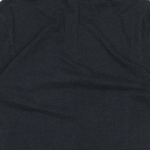 H&M Mens Black Cotton Polo Size M Collared