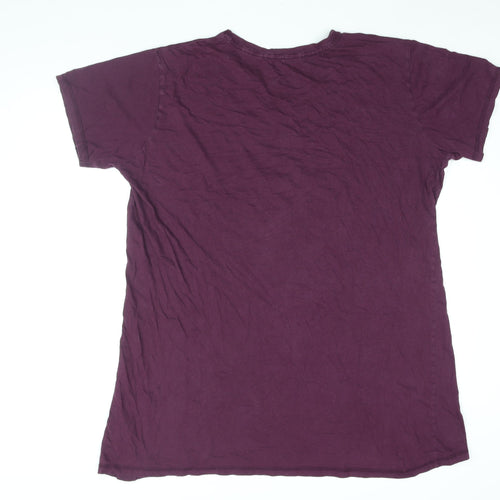 Disney Womens Purple Solid Cotton Top Pyjama Top Size XL - Lady and the Tramp, Meet Me Under The Stars