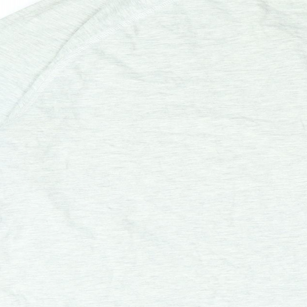 Mountain Warehouse Mens Grey Cotton T-Shirt Size L Round Neck