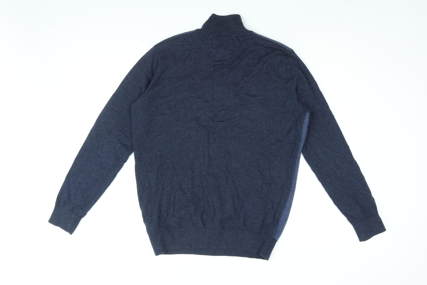 Fynch-Hatton Mens Blue Cotton Pullover Sweatshirt Size M