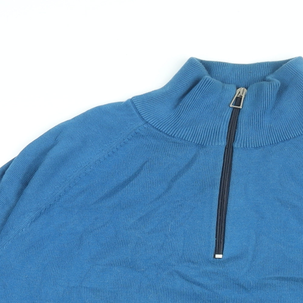 Paul Smith Mens Blue Cotton Pullover Sweatshirt Size S