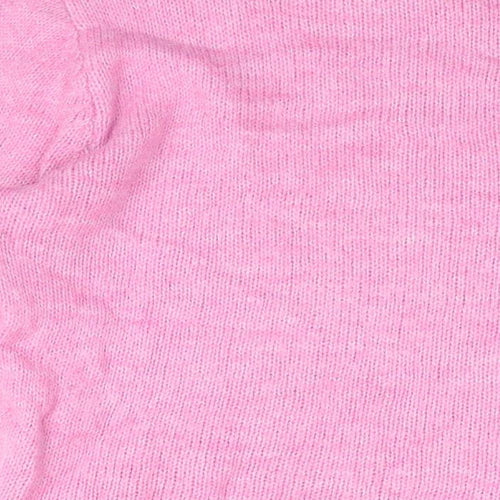Vanessa Alexandra Womens Pink Round Neck Wool Pullover Jumper Size XL