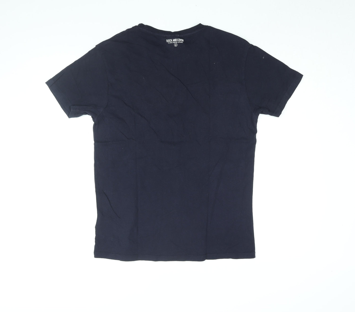 Duck and Cover Mens Blue Cotton T-Shirt Size M Round Neck - Duck and Cover