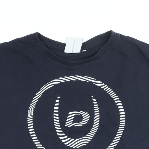 Duck and Cover Mens Blue Cotton T-Shirt Size M Round Neck - Duck and Cover