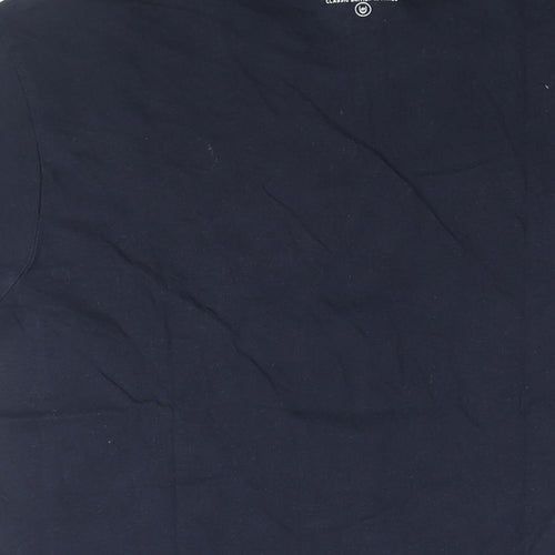 Duck and Cover Mens Blue Cotton T-Shirt Size M Round Neck - Duck and Cover