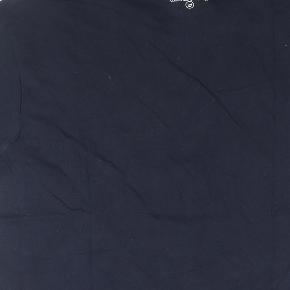 Duck and Cover Mens Blue Cotton T-Shirt Size M Round Neck - Duck and Cover