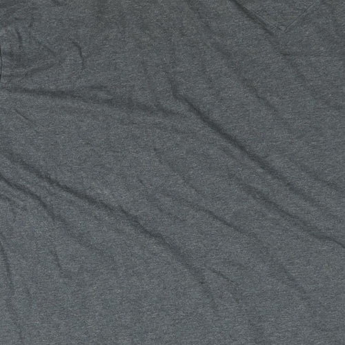 Tommy Hilfiger Mens Grey Cotton T-Shirt Size L V-Neck