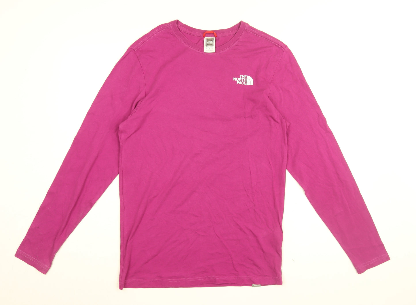 The North Face Mens Purple Cotton T-Shirt Size S Round Neck - The North Face Print
