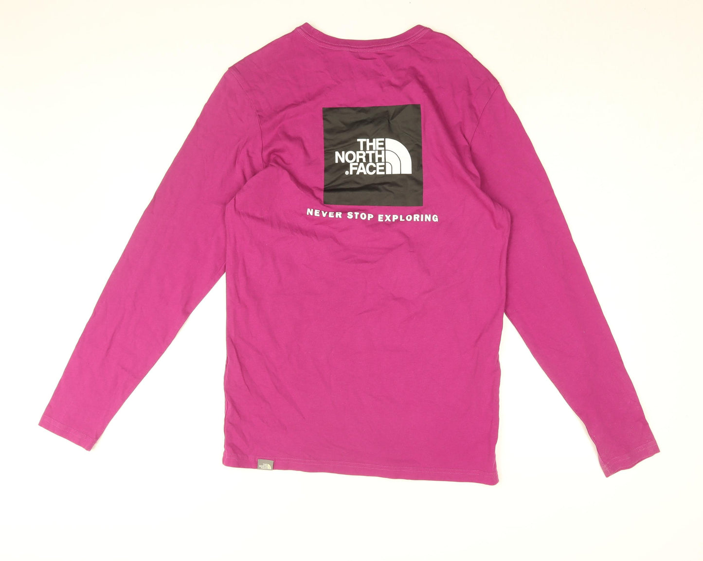 The North Face Mens Purple Cotton T-Shirt Size S Round Neck - The North Face Print