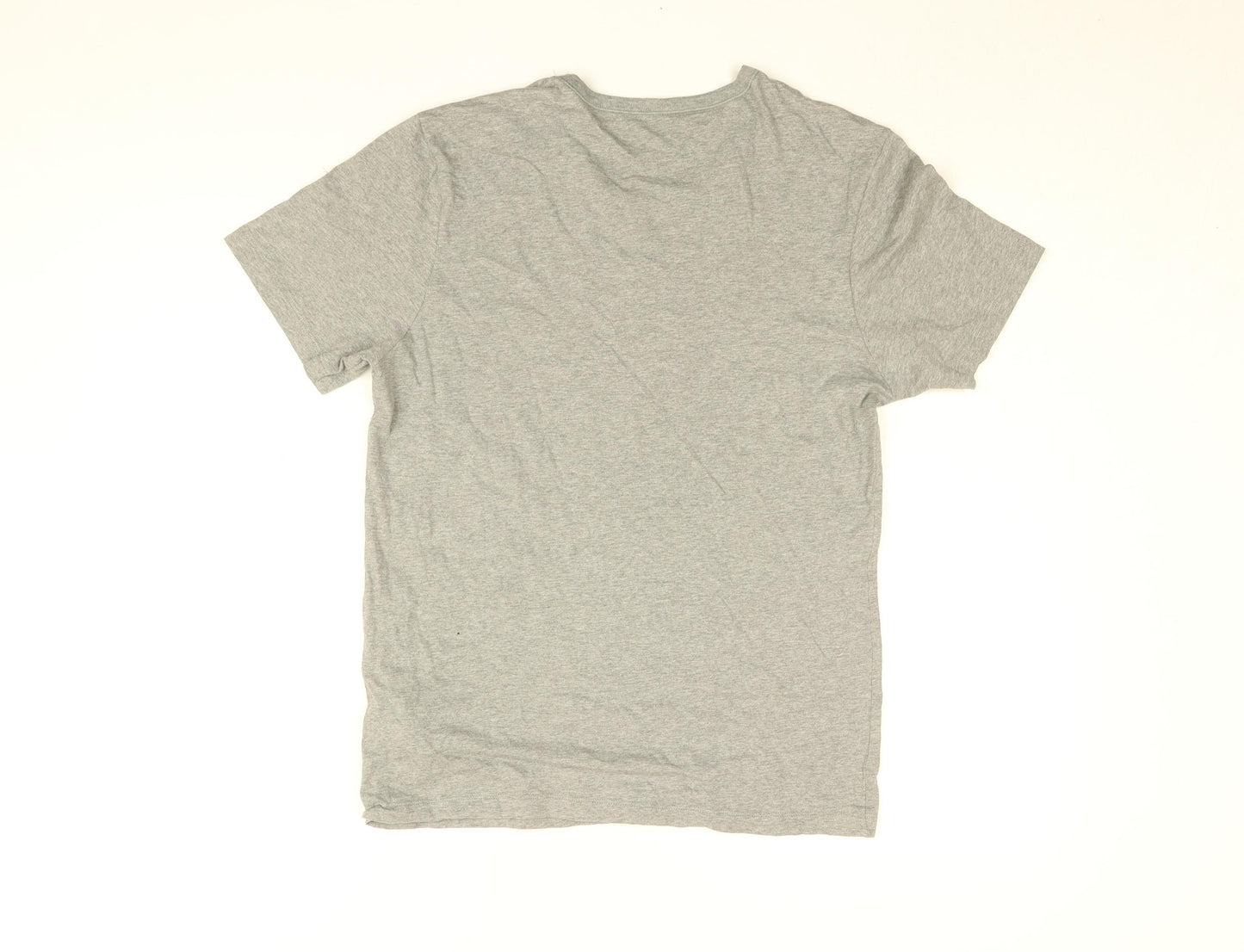 HUGO BOSS Mens Grey Cotton T-Shirt Size S Round Neck