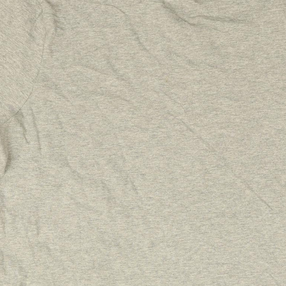 HUGO BOSS Mens Grey Cotton T-Shirt Size S Round Neck