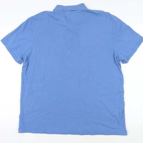 Next Blue Regular Fit Men's Polo Shirt XL Cotton