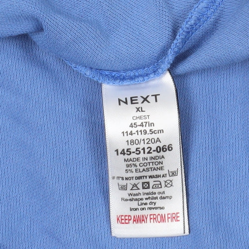Next Blue Regular Fit Men's Polo Shirt XL Cotton