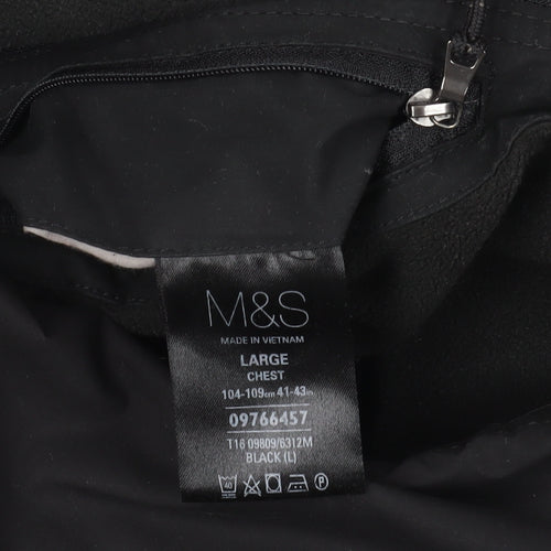 Marks and Spencer Black Jacket - L, Windbreaker