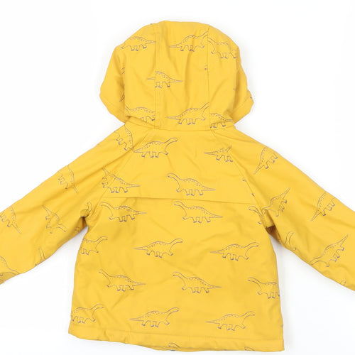 John Lewis Yellow Dinosaur Hooded Jacket 9-12 Months