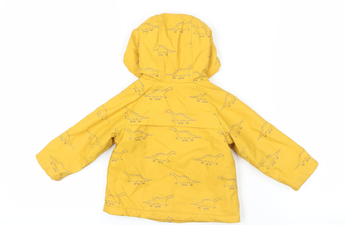 John Lewis Yellow Dinosaur Hooded Jacket 9-12 Months