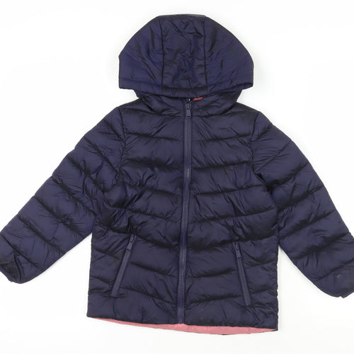 Marks and Spencer Boys Blue Puffer Jacket 7-8 Years