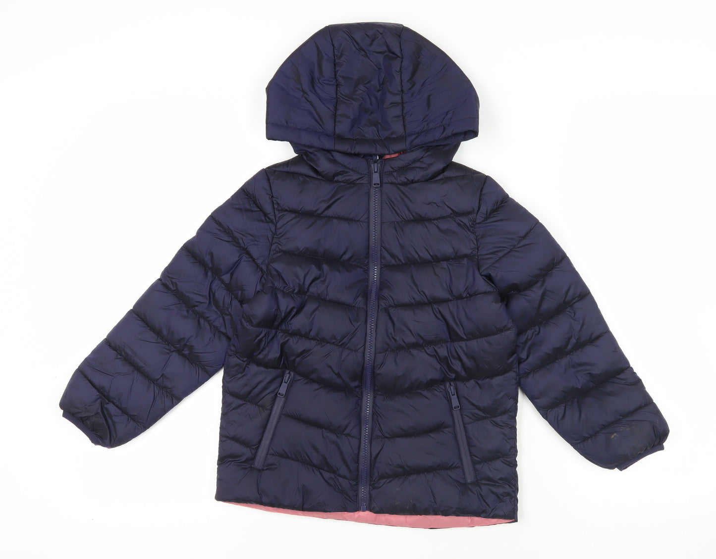 Marks and Spencer Boys Blue Puffer Jacket 7-8 Years
